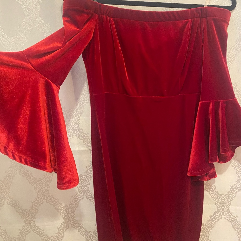 Red Velvet mini dress